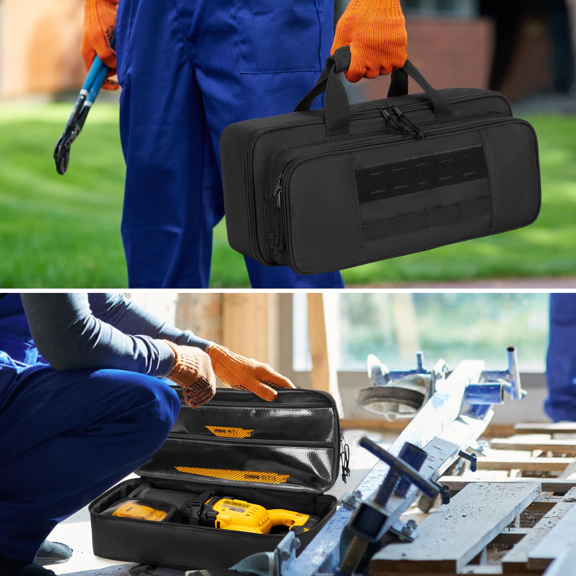 Rexmica carrying case external dimensions show compact footprint