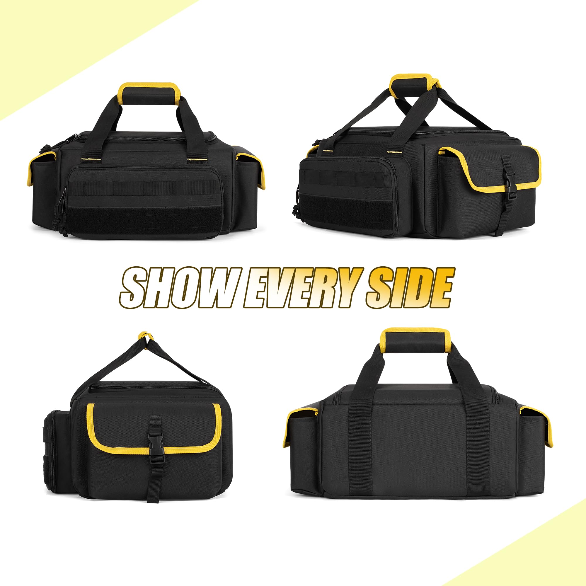 Rexmica full-opening two-way zipper enables easy access to contents.