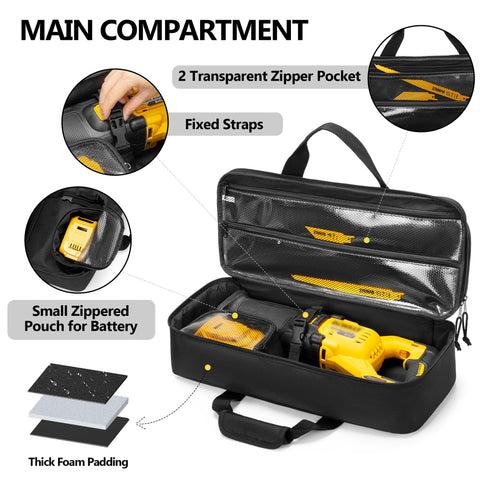 Rexmica case interior with foam padding cushions the tool
