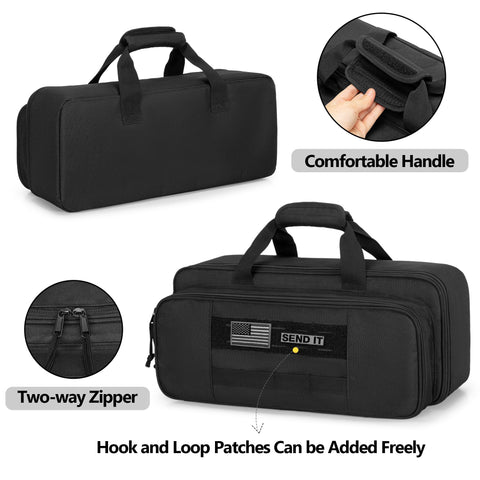 Rexmica bag featuring a sturdy handle for portable jobsite use