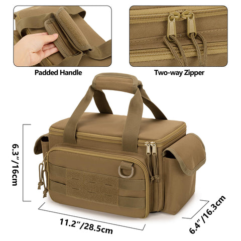 Rexmica top padded handle provides comfortable grip during use.