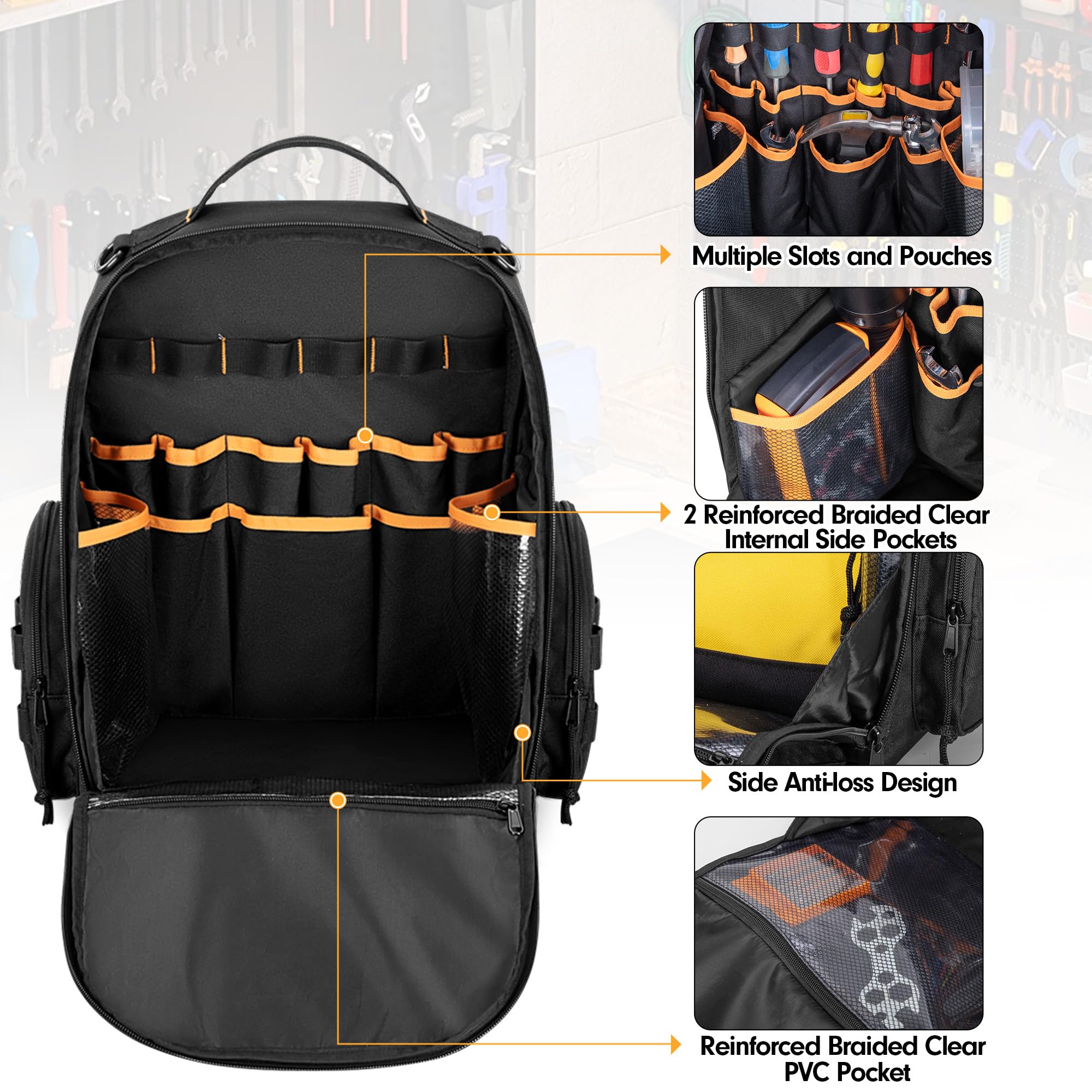 Rexmica integrated storage dimensions 12.4 by 7.1 by 16.7 inches