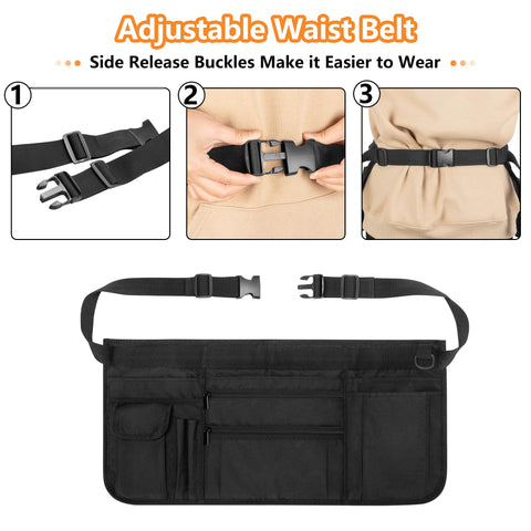 Rexmica adjustable belt extends to fit diverse waist sizes.