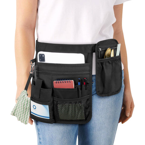 Rexmica Waitress Apron main pocket layout for organized storage.