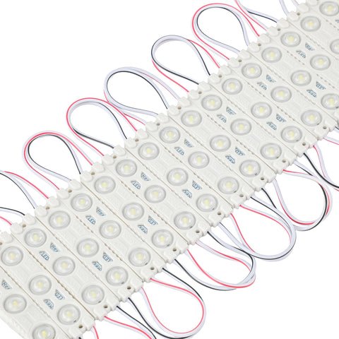 Rextin 3LED white module with lens provides durable signage lighting.