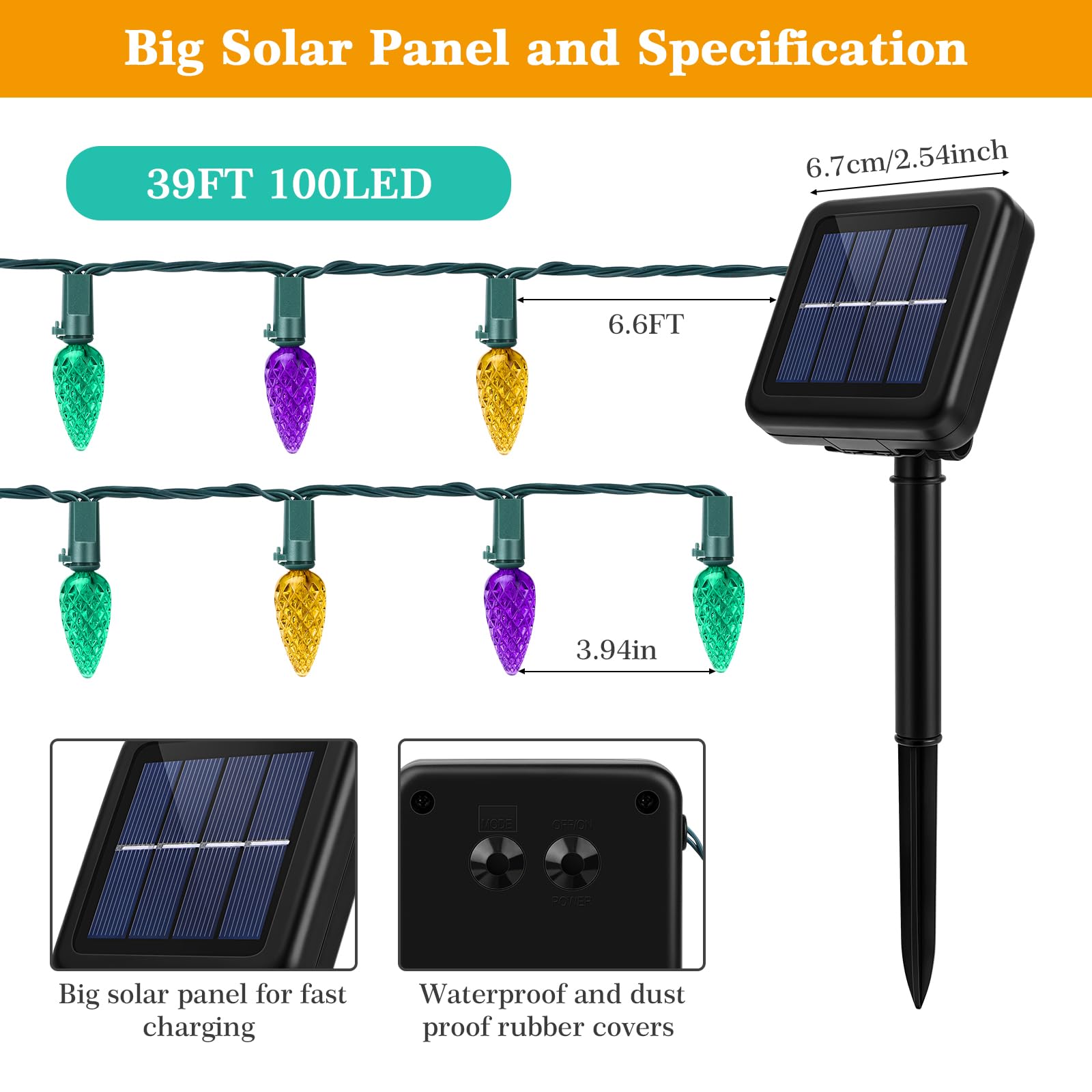 ReyeeInc solar panel powers long-lasting charge for overnight visibility