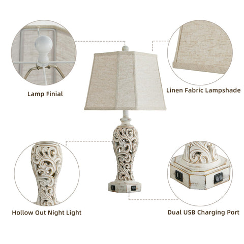 Reyokale lamp dual switches for main light and night light.
