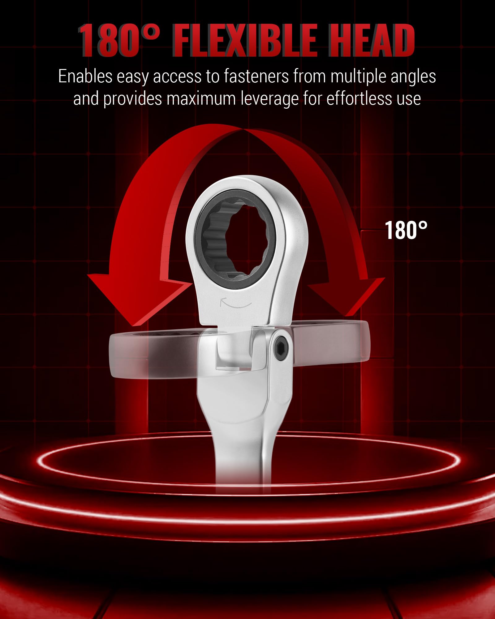 Reywoo 72-tooth ratchet offers smooth operation with small swing.
