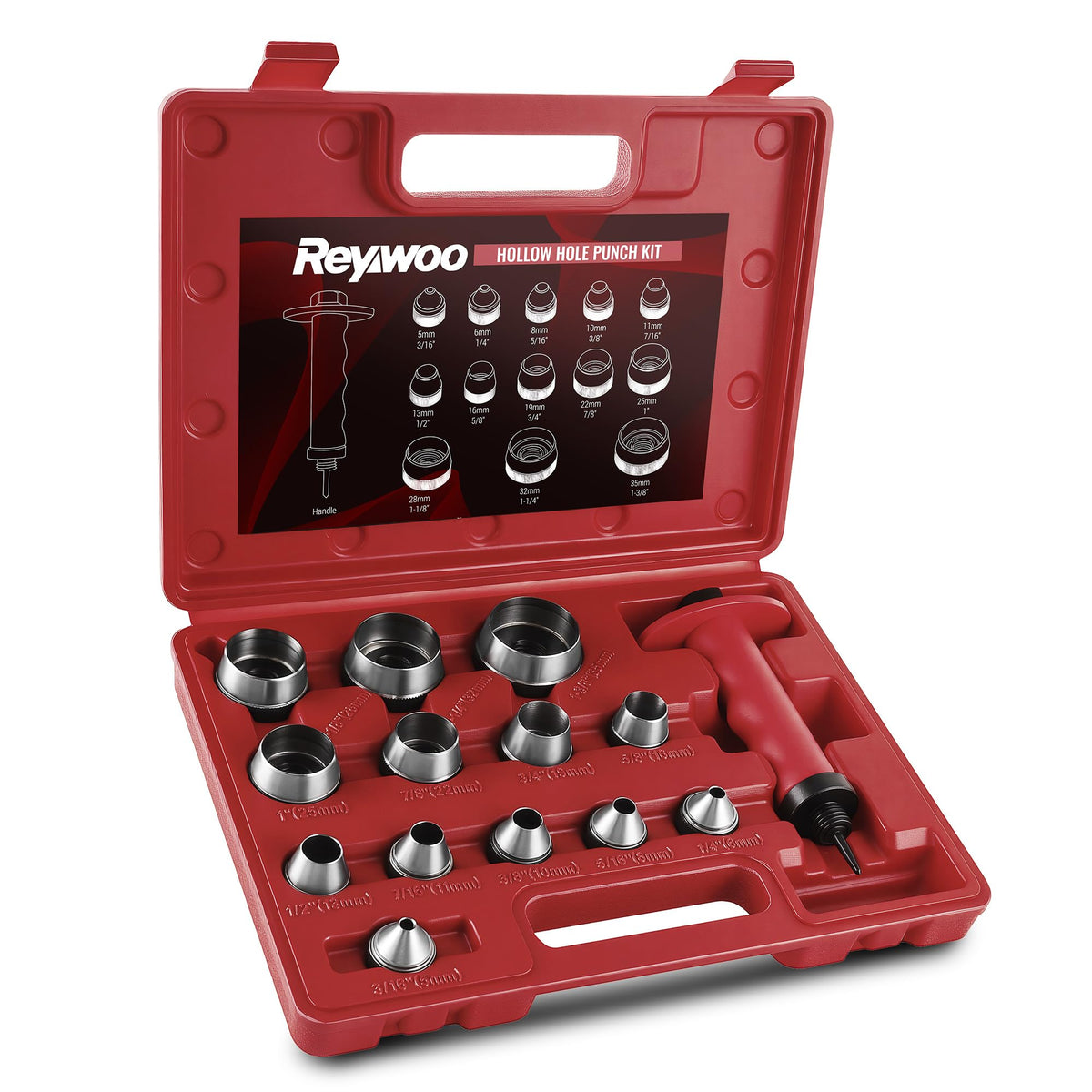 Reywoo Hole Punch Set needle-point shaft for precise punctures and alignment