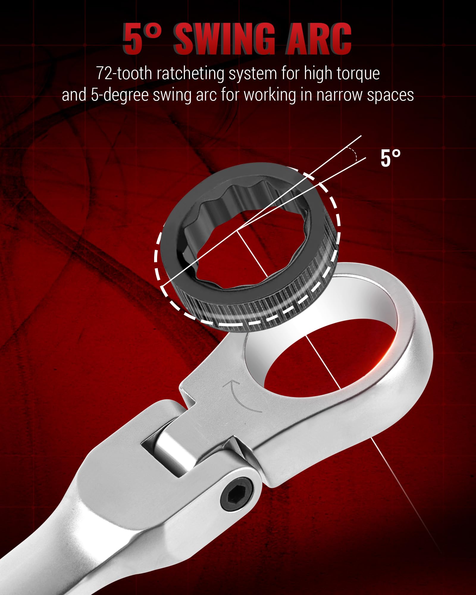 Reywoo long handles boost torque for tough fasteners.