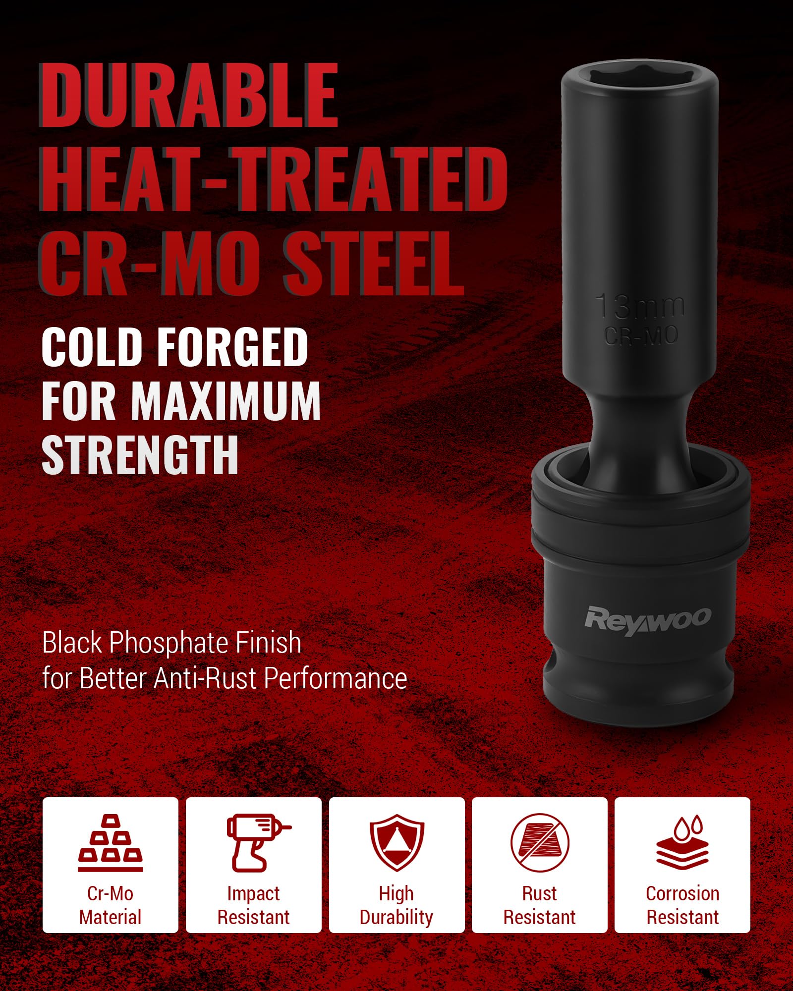 Reywoo vibration-absorption design reduces shock for smoother operation.