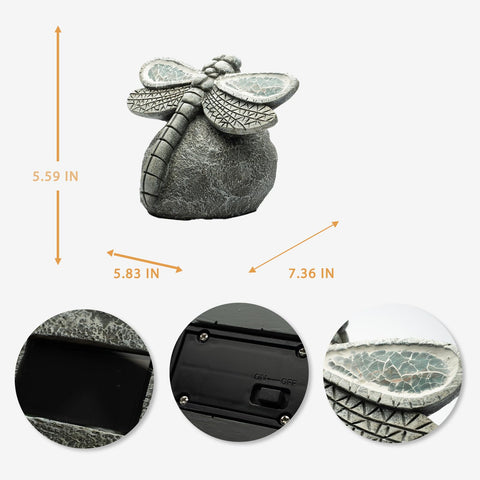 Rezpuao garden dragonfly lawn ornament highlights outdoor spaces.