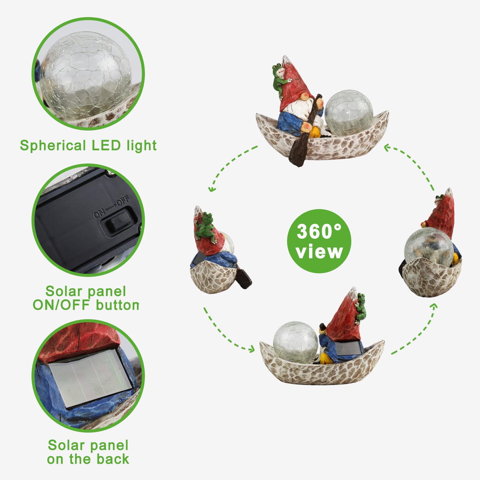 Rezpuao outdoor gnome decor adds whimsy to gardens and yards.