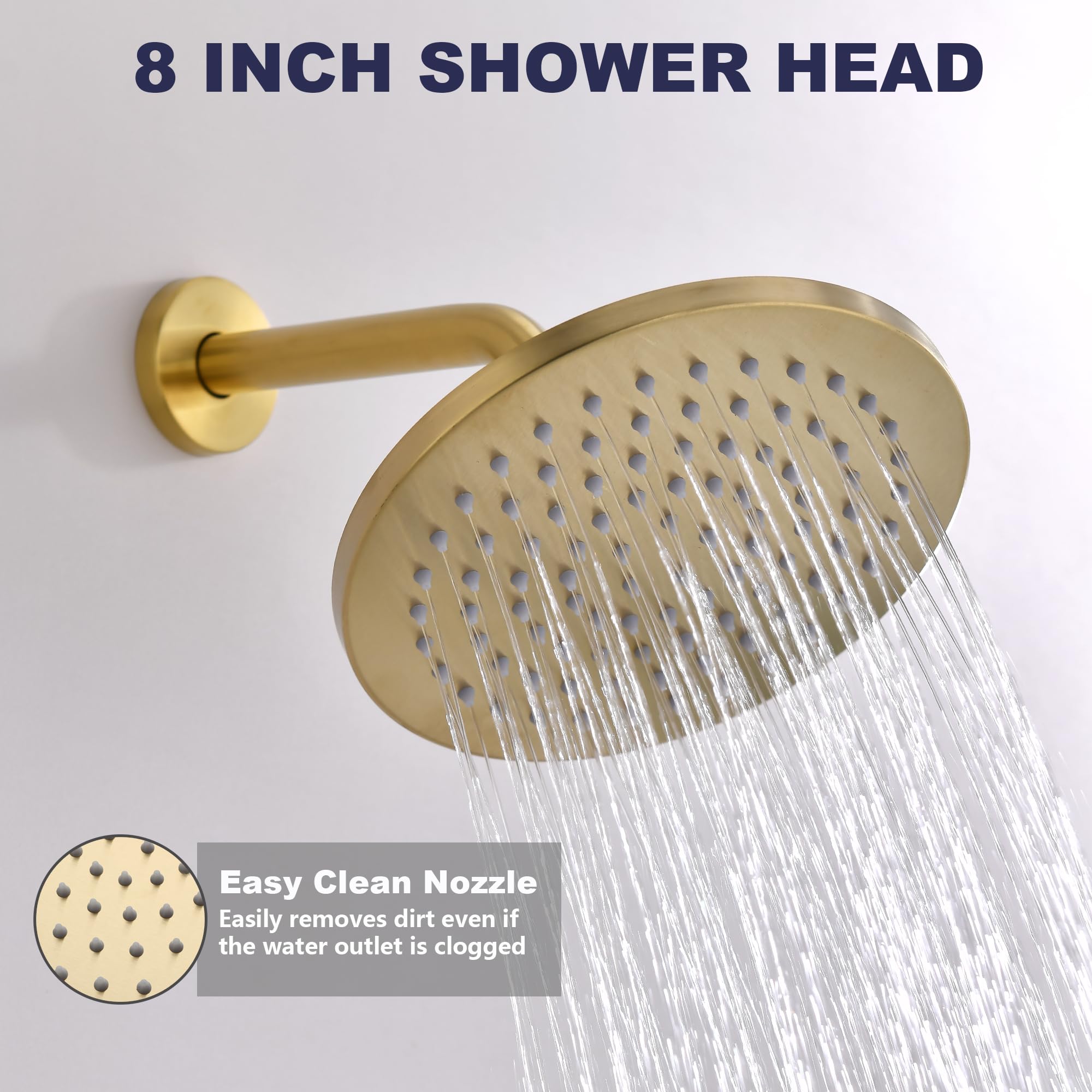 RF SUNUAN brushed gold all-metal construction resists rust and corrosion