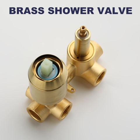 RF SUNUAN brushed gold bathroom setup adding modern elegance