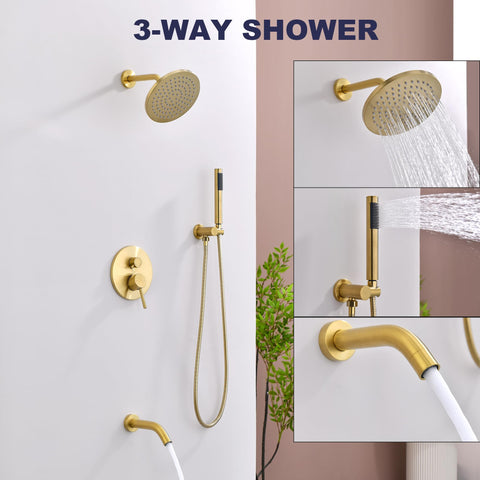RF SUNUAN brushed gold round handle offering precise control