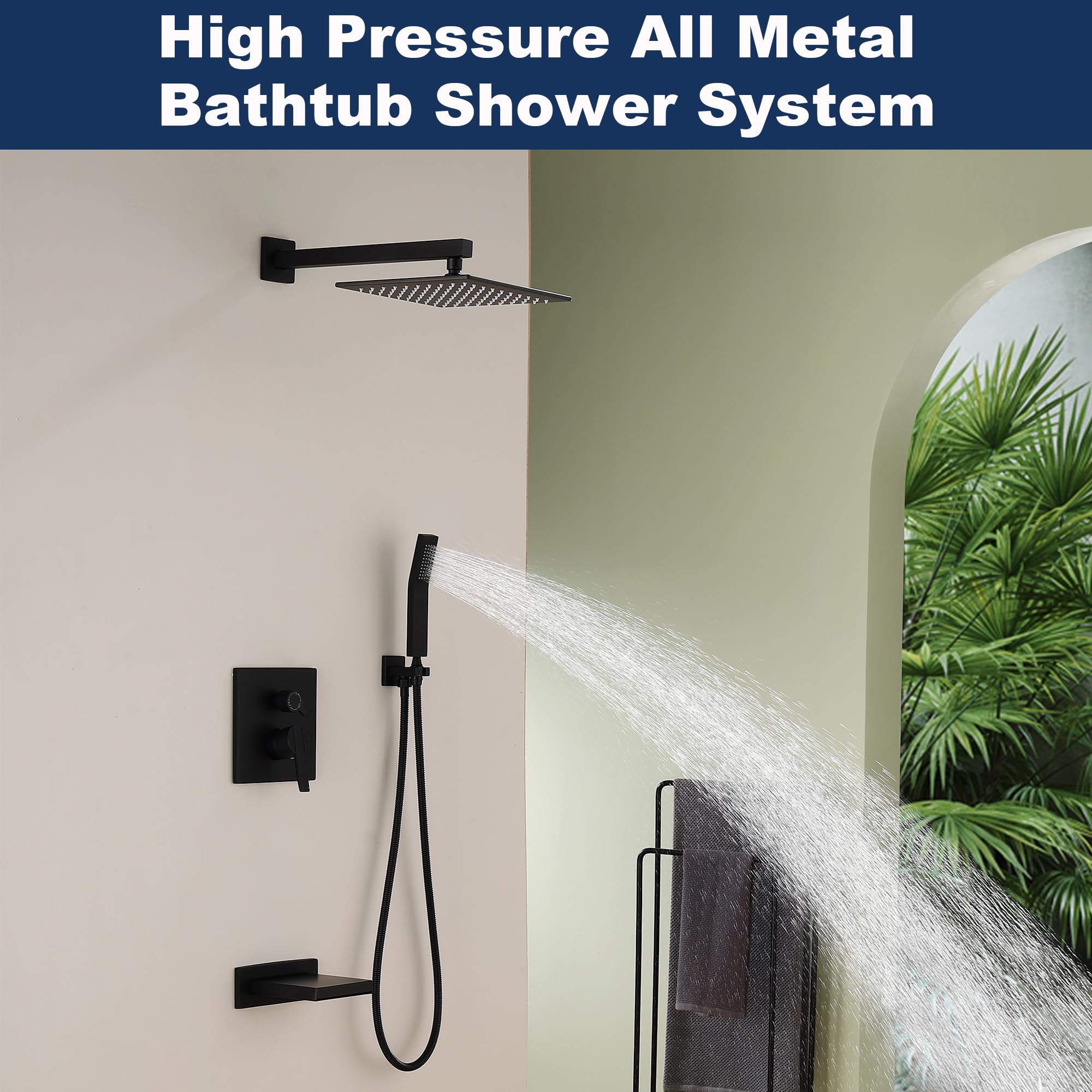 RF SUNUAN 10-inch rain showerhead delivers immersive coverage