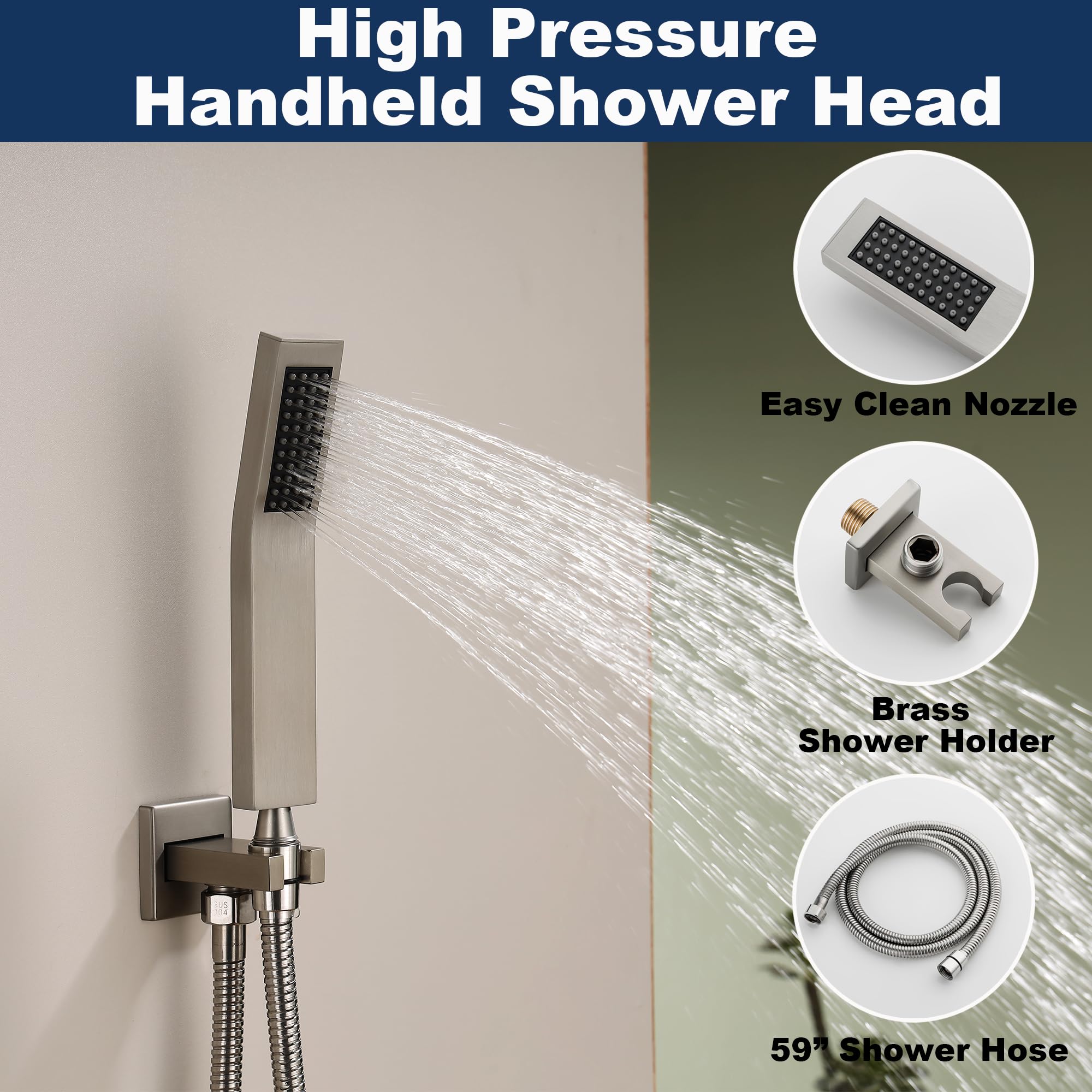 RF SUNUAN all-metal construction resists rust in humid bathrooms