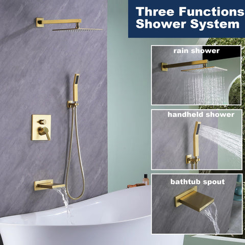 RF SUNUAN wide tub spout fills bathtubs quickly for a convenient bath.