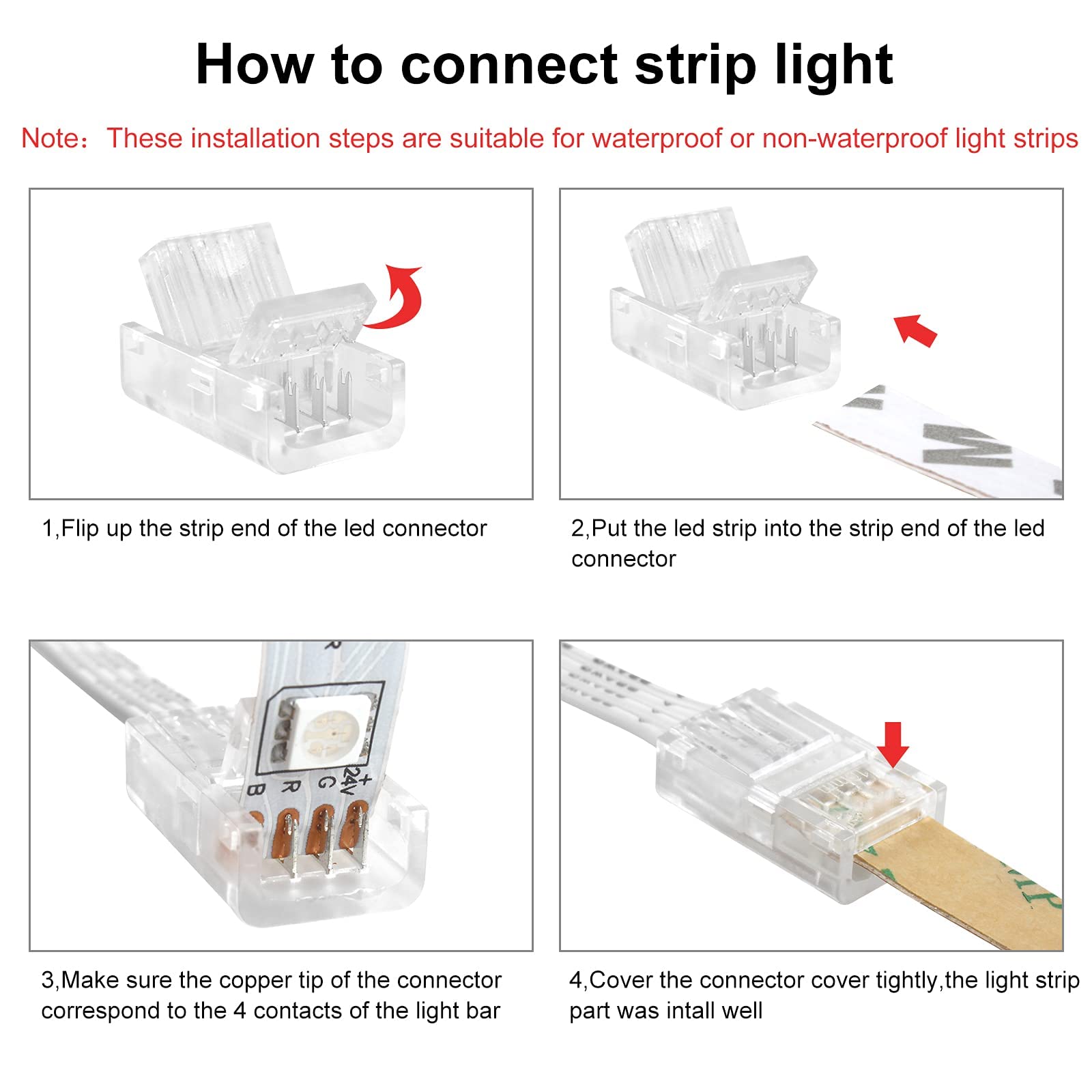 RGBZONE strip-to-strip connection for clean LED layouts