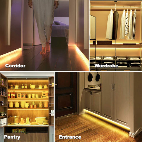RGH LIGHTING motion strip cuttable and linkable for custom layouts.