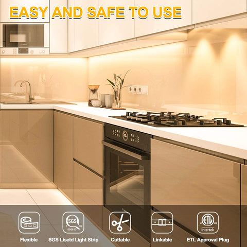 RGH LIGHTING motion strip easy installation with adhesive and clips.