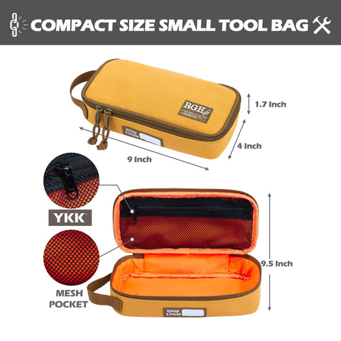 RGH Rough Enough canvas bag features scratch-resistant lining for added protection.
