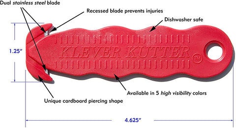 RGNINE Klever Kutter ergonomic handle promotes comfortable use during long packaging sessions.