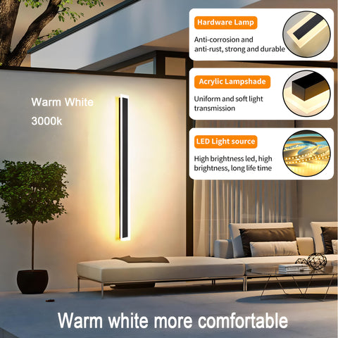 RGZZUP outdoor wall light showing four-direction illumination across a porch