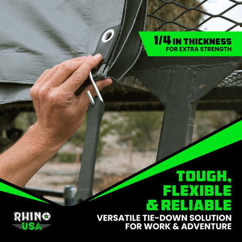Rhino USA boating and camping use with rugged outdoor bungees.