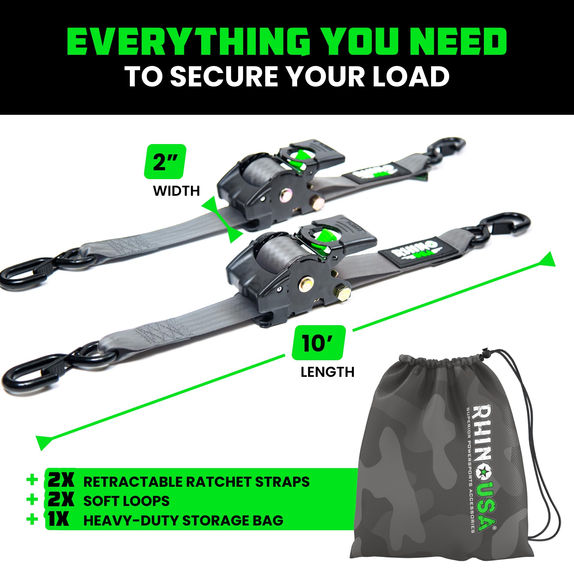 Rhino USA coated S-hooks stand up to rugged loads.