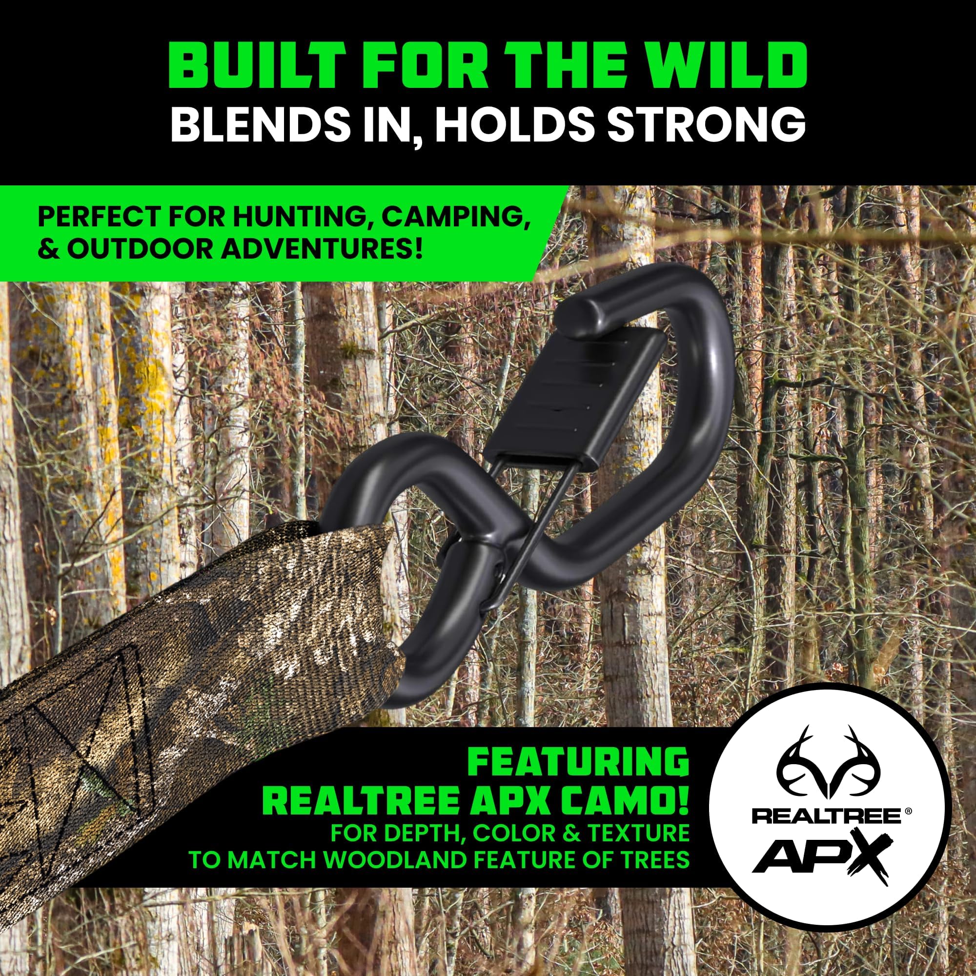 Rhino USA Realtree retractable strap padded handle for comfortable grip