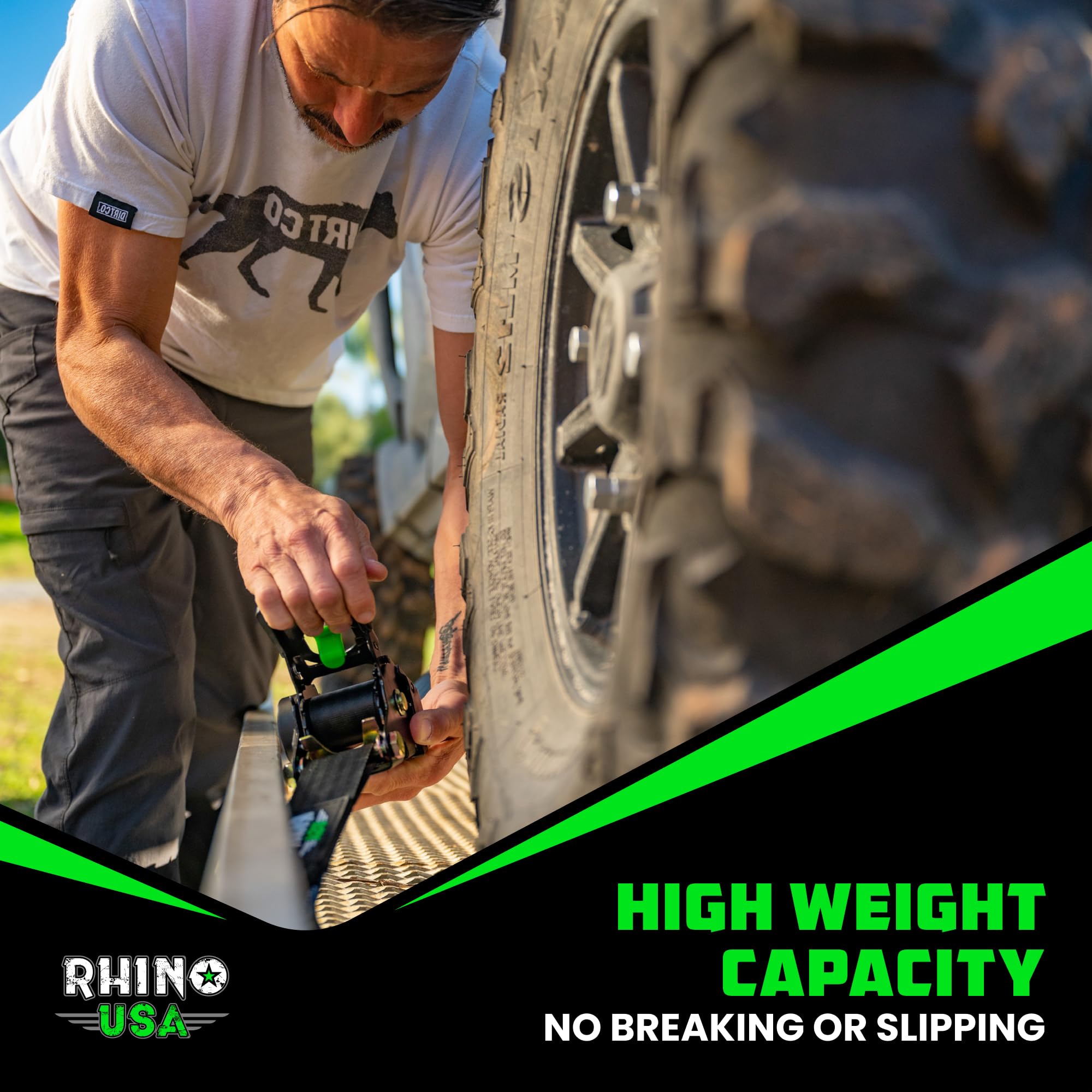 Rhino USA soft loop tie-downs included enable versatile mounting options