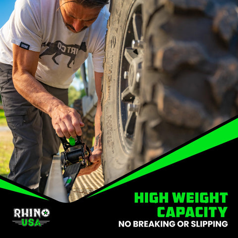 Rhino USA soft loop tie-downs included enable versatile mounting options