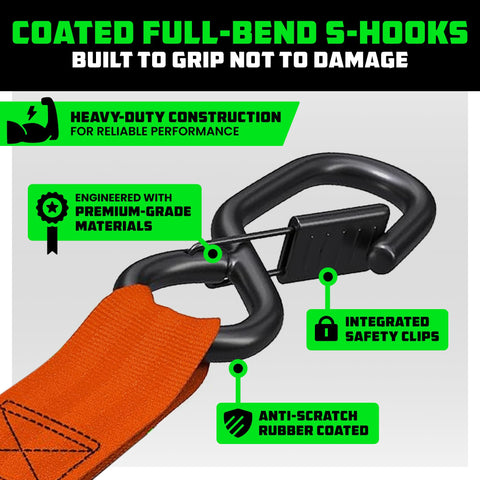 Rhino USA self retracting mechanism in action for quick strap length control.