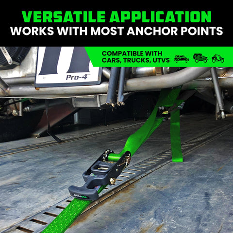 Rhino USA T-handle ratchet straps providing secure tightening and quick adjustments