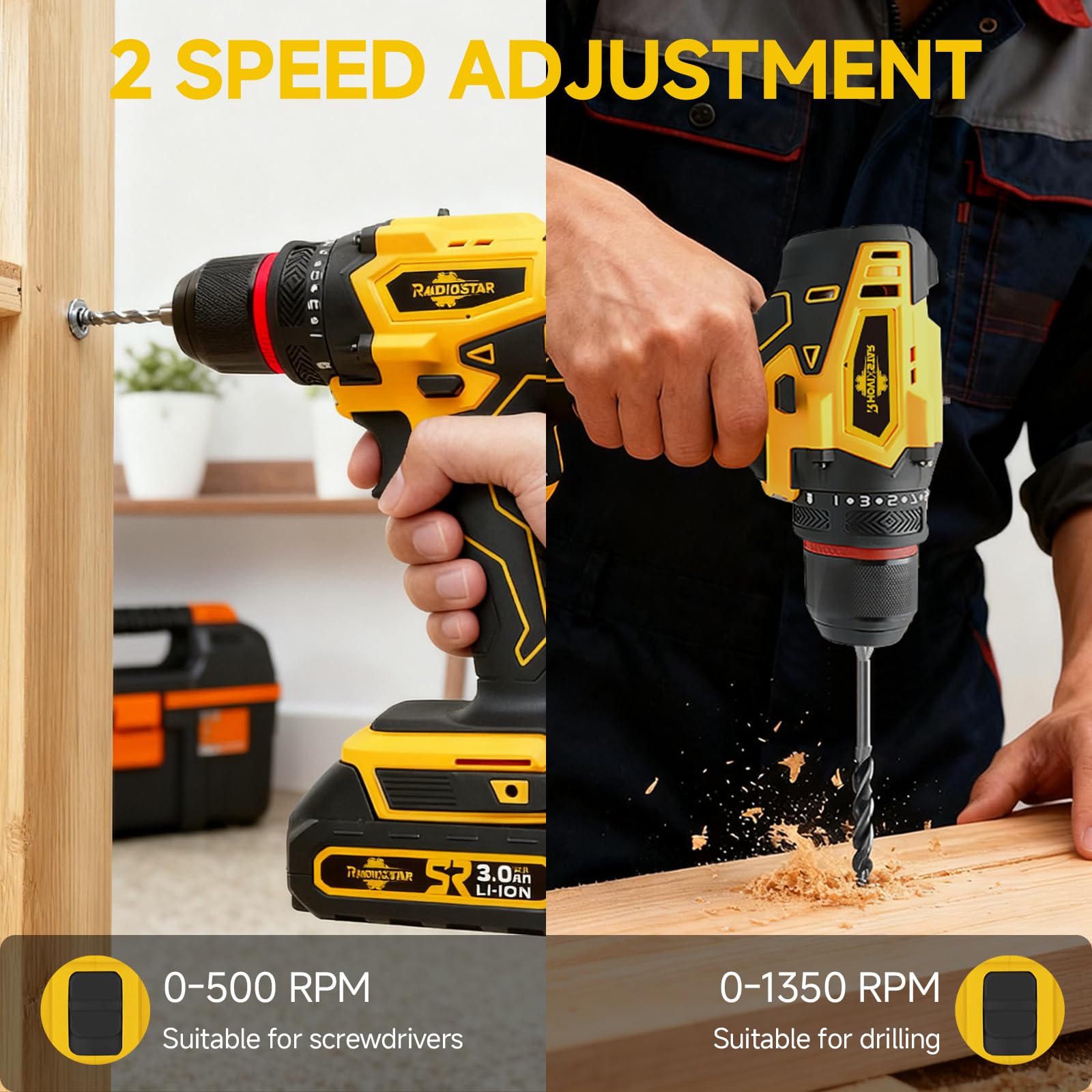 RhovixStar drill in a tight space demonstrates compact design