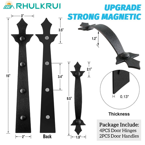 RHULKRUI easy-install magnets on door without drilling