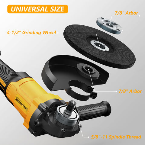 RhythNest grinder cutting disc in action for metal and PVC