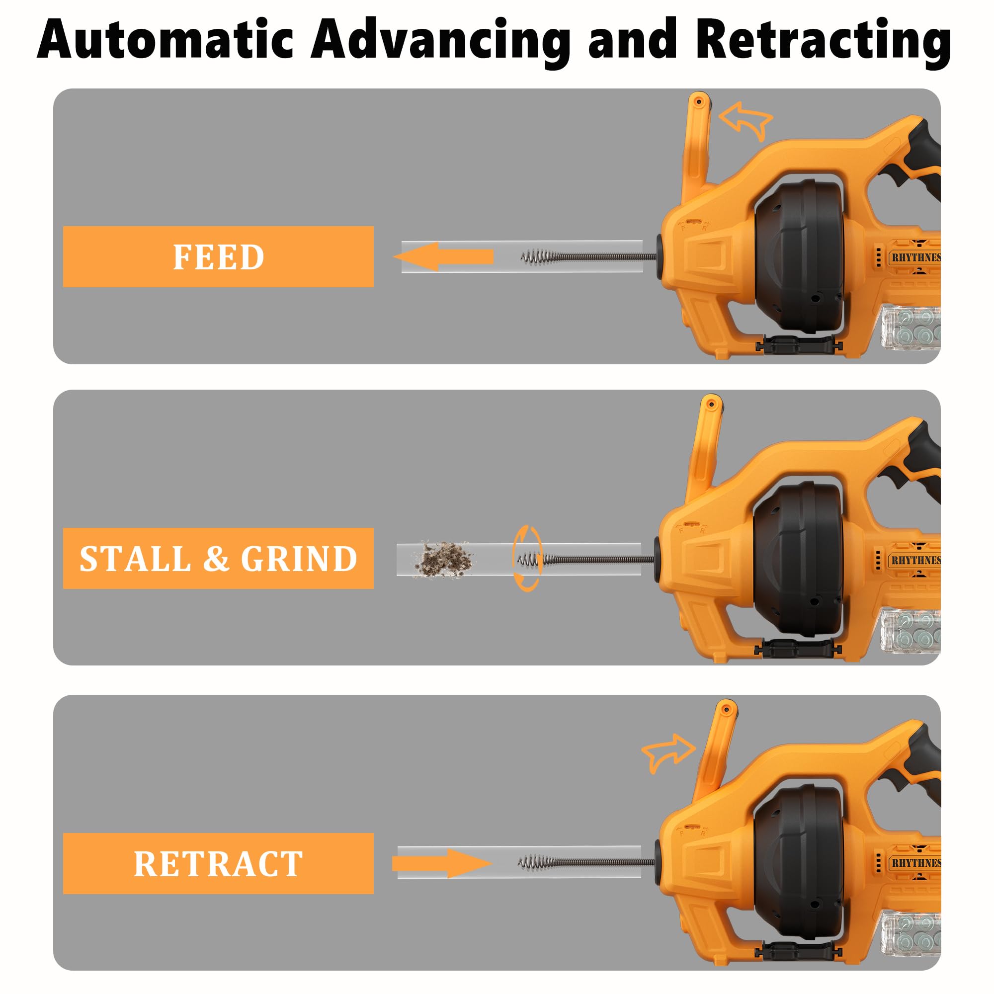 RhythNest variable speed control offers precise cleaning power