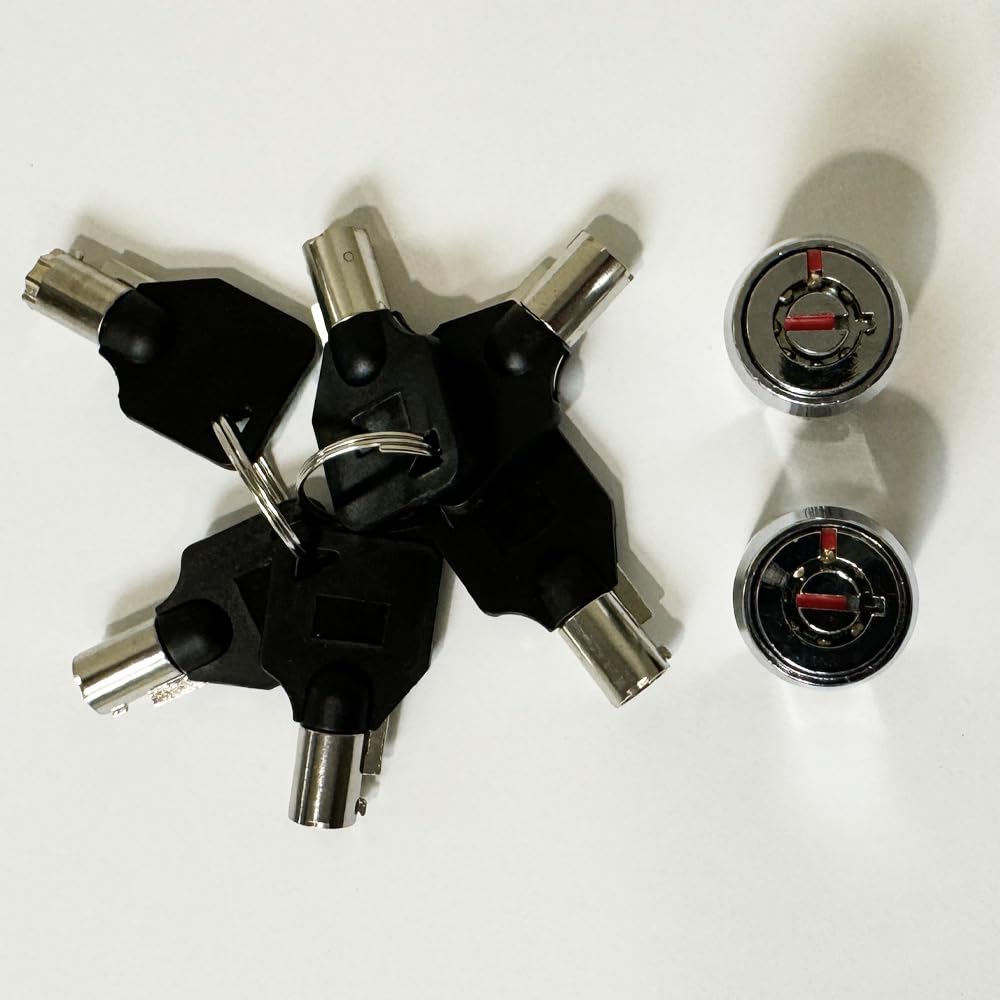 RI-KEY SECURITY two storage cylinder locks keyed alike for convenient access.