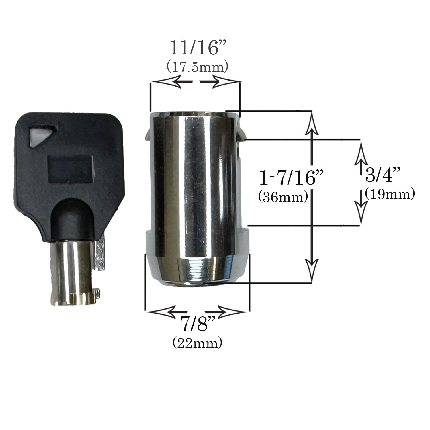 RI-KEY SECURITY six tubular keys ready for quick, shared access.