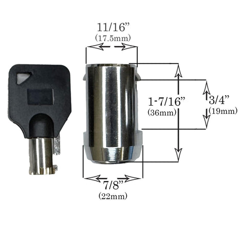 RI-KEY SECURITY six tubular keys ready for quick, shared access.