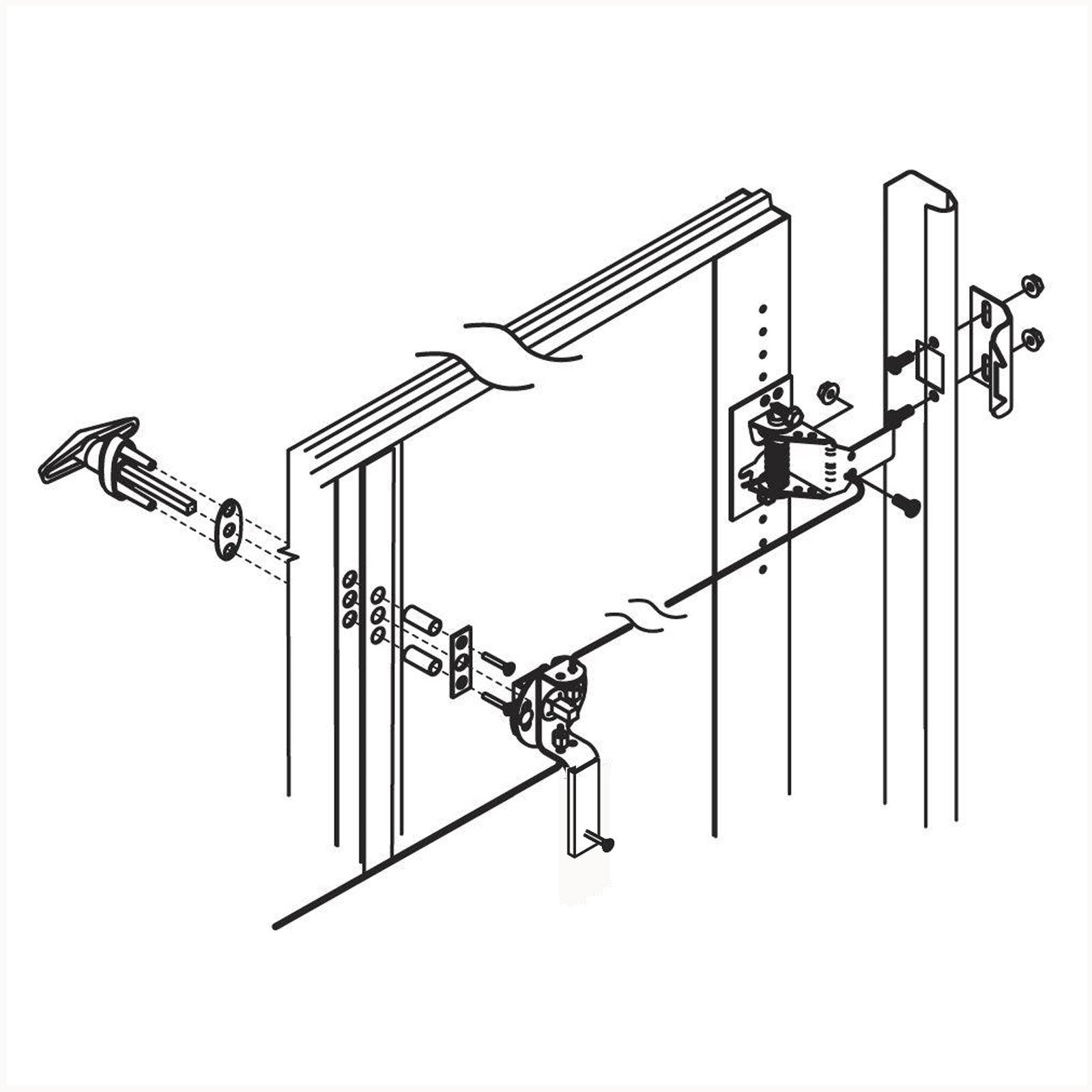 RI-KEY Security striker plates add stable alignment for smooth door operation.
