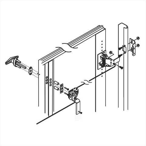 RI-KEY Security striker plates add stable alignment for smooth door operation.