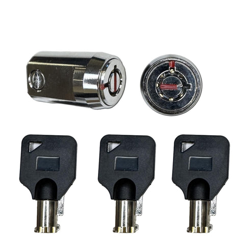 RI-KEY SECURITY self-locking technology supports locking with or without keys.