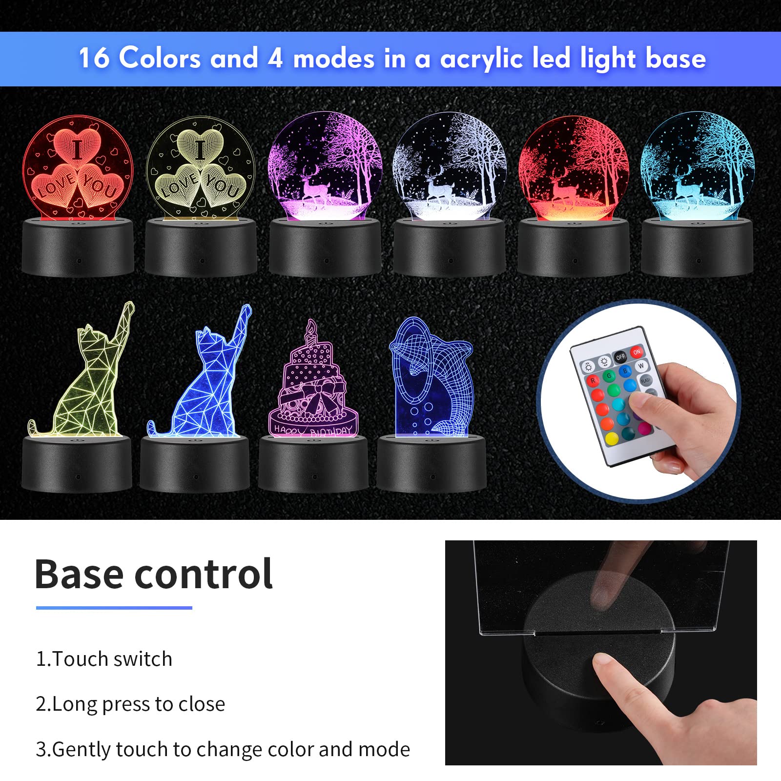 Riakrum remote controls enable quick color and mode changes.