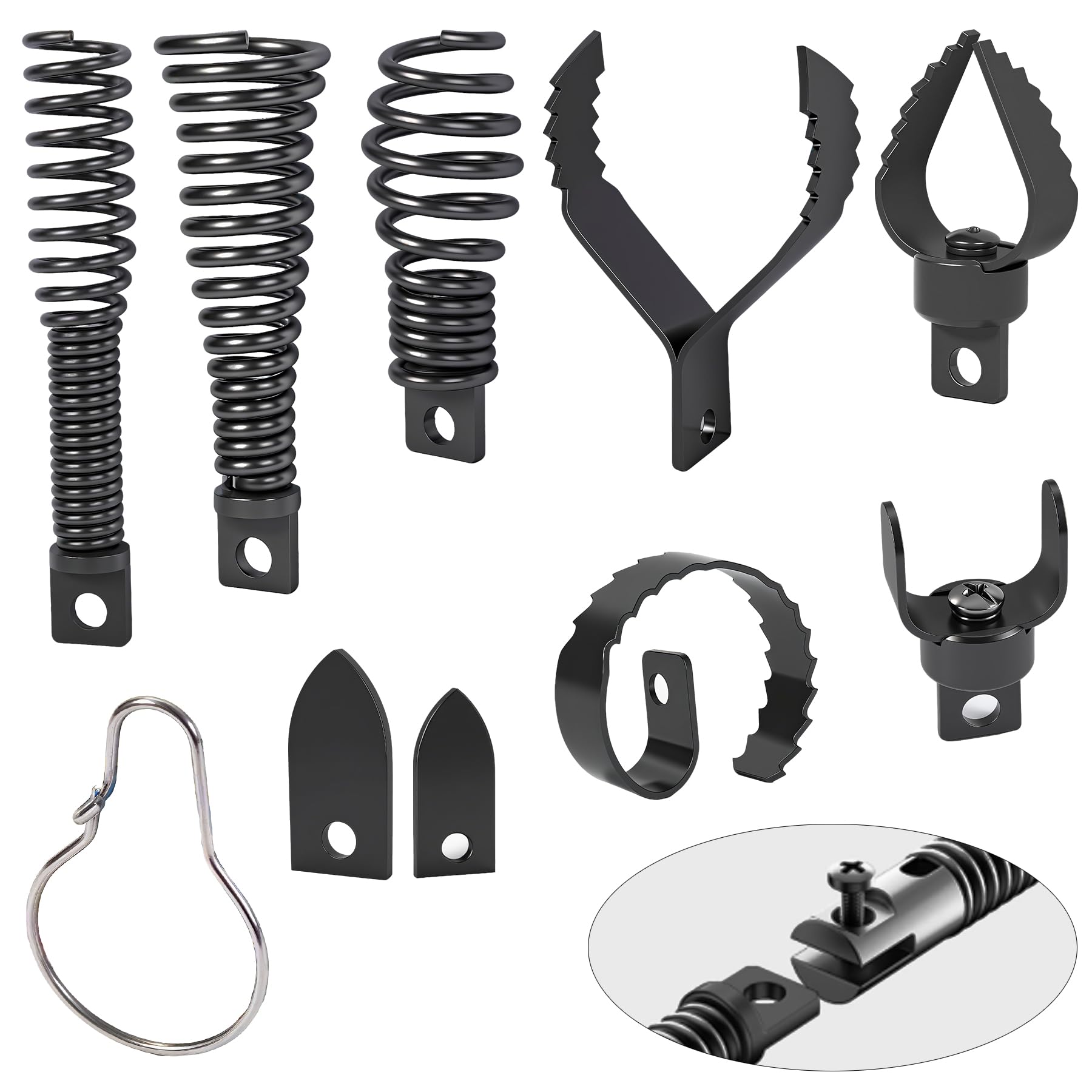 Richcat drain snake drill attachment funnel cutter in action clears stubborn kitchen clogs