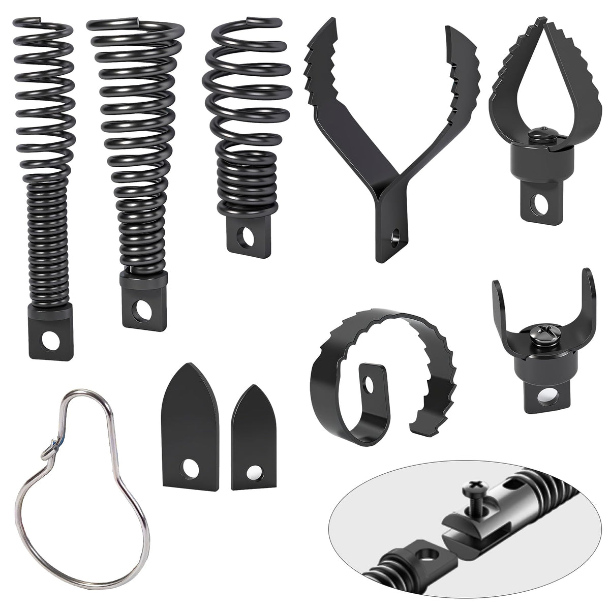 Richcat drain snake drill attachment funnel cutter in action clears stubborn kitchen clogs