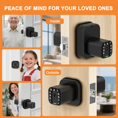 Richelock IU52 backlit keypad detail enabling easy night use.